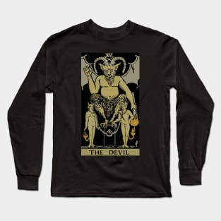 The Devil Tarot Card Long Sleeve T-Shirt